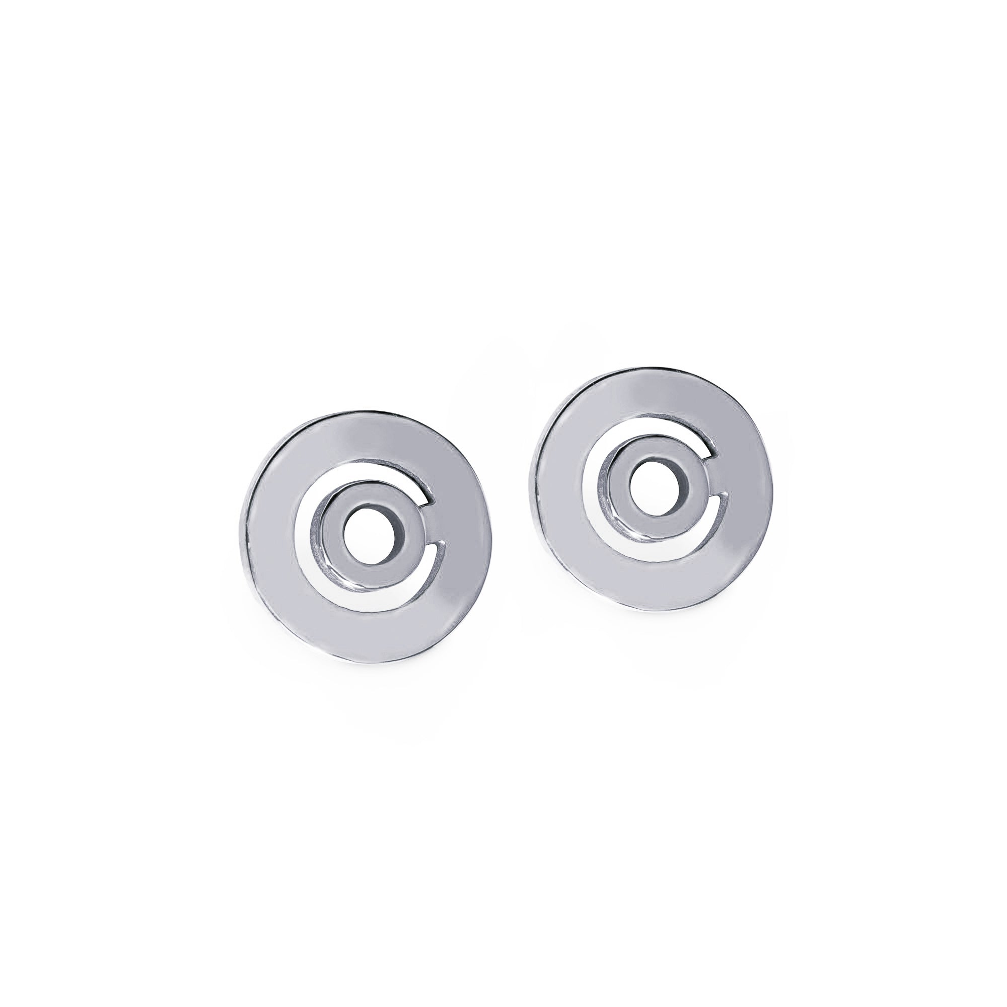 Earrings Signe Labyrinthe round all gold