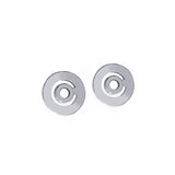 Boucles d'oreilles Signe Labyrinthe rond tout or