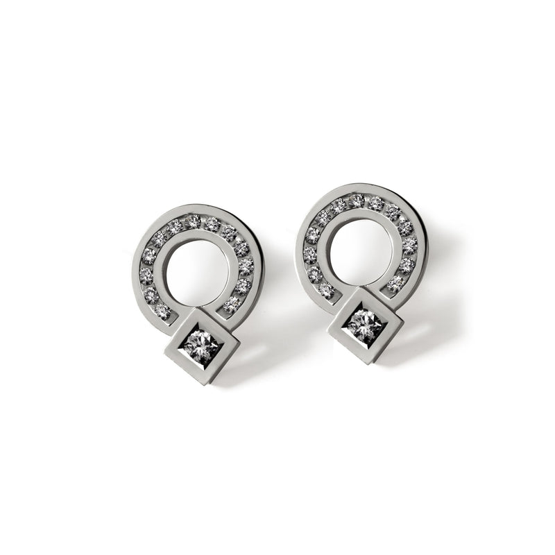 Boucles d'oreilles Signe Eclipse Rond Rail