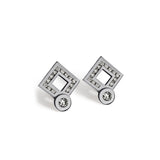 Signe Eclipse Losange Rail earrings