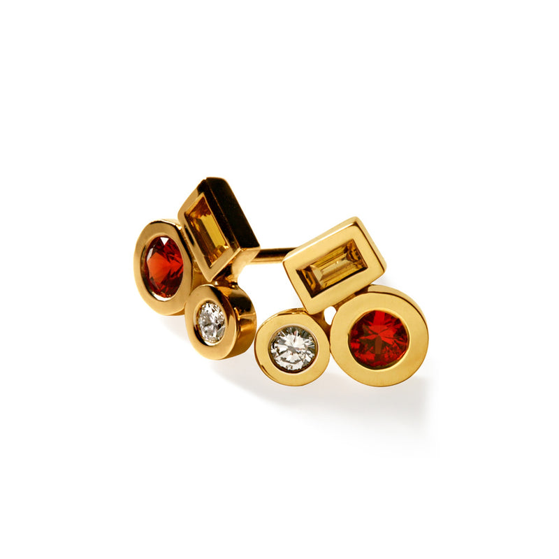 Boucles d'oreilles Marélie Rouge