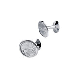 Silver Creation du monde cufflinks