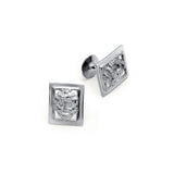 Comedia silver cufflinks