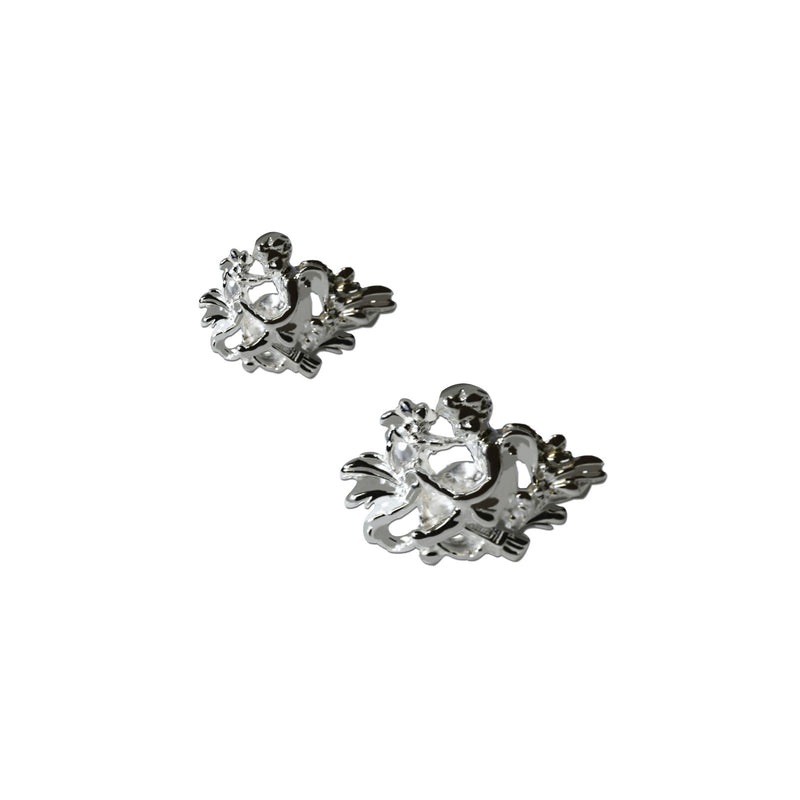 Boutons de manchettes Cupidon en argent