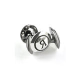 Logo cufflinks in silver