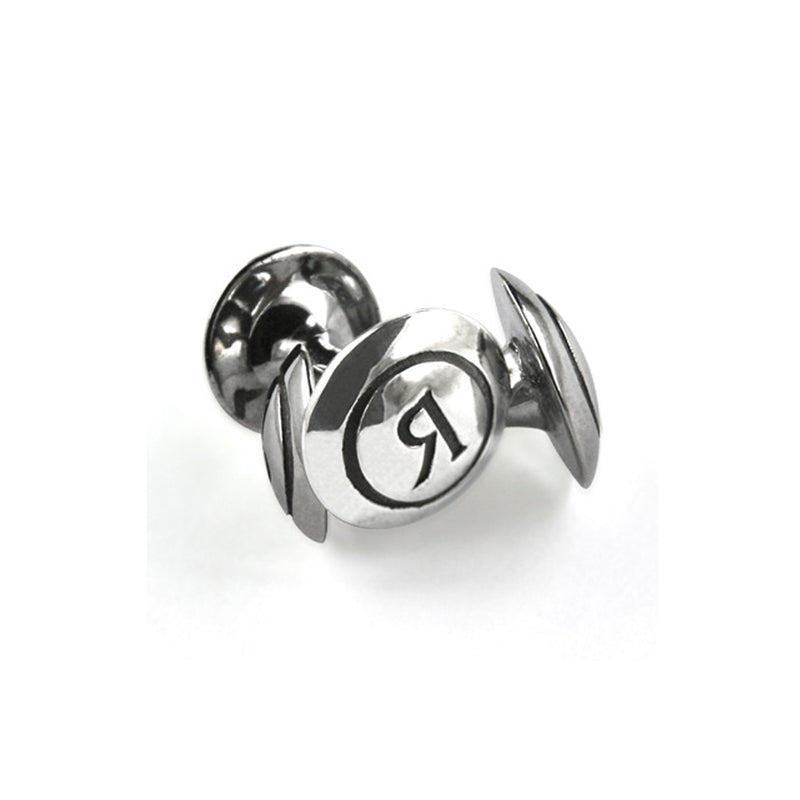 Logo cufflinks in silver