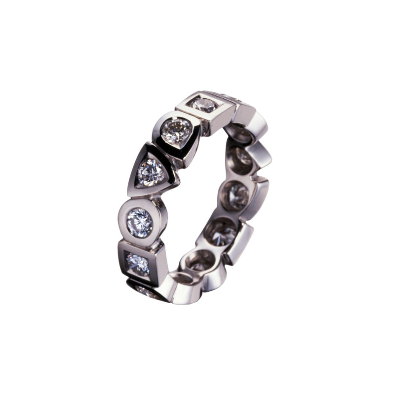Alliance Alchimie small avec 13 diamants en or