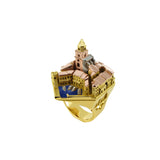 Architecture Tropézienne ring in gold
