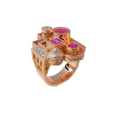 Bague Architecture Archipolis rose en or Tournaire