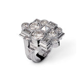 Metropolis gold diamond ring