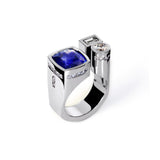Blue Opera ring in gold Tournaire