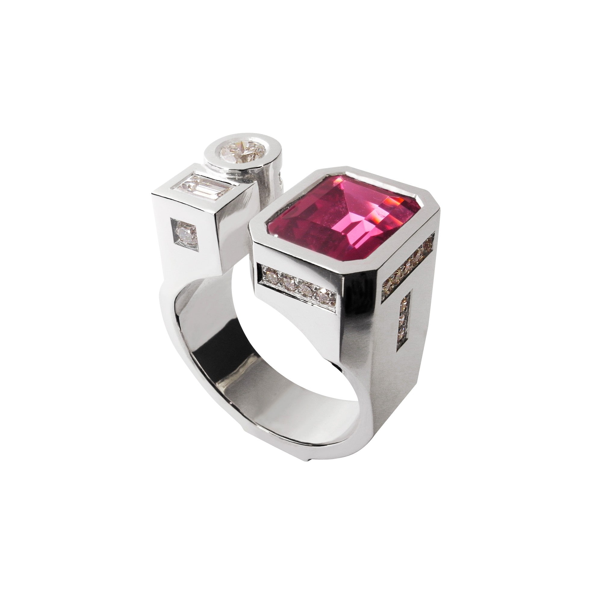 Bague Opera rouge en or Tournaire