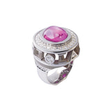 Bague Love temple rose en or Tournaire