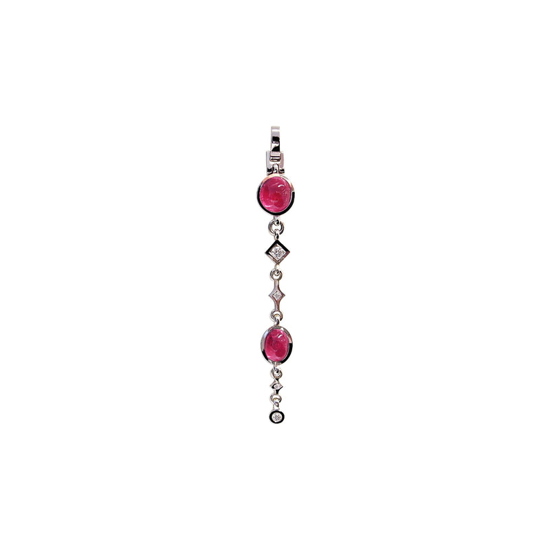 Pendentif rubellites roses Gourmandise