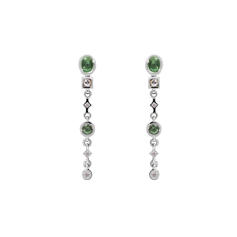 Boucles d'oreilles péridots vertes Gourmandise