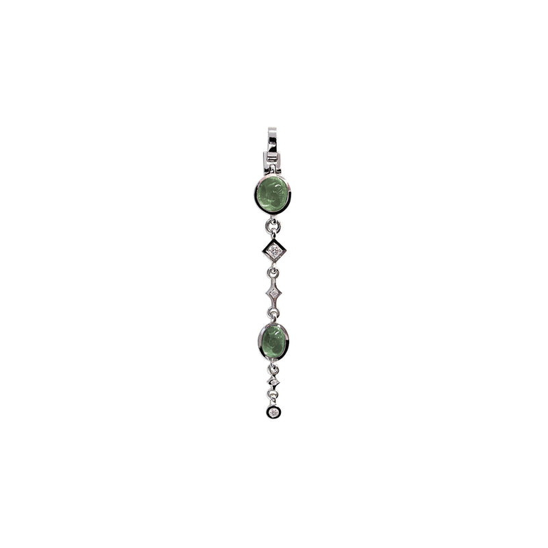 Green peridots pendant Gourmandise