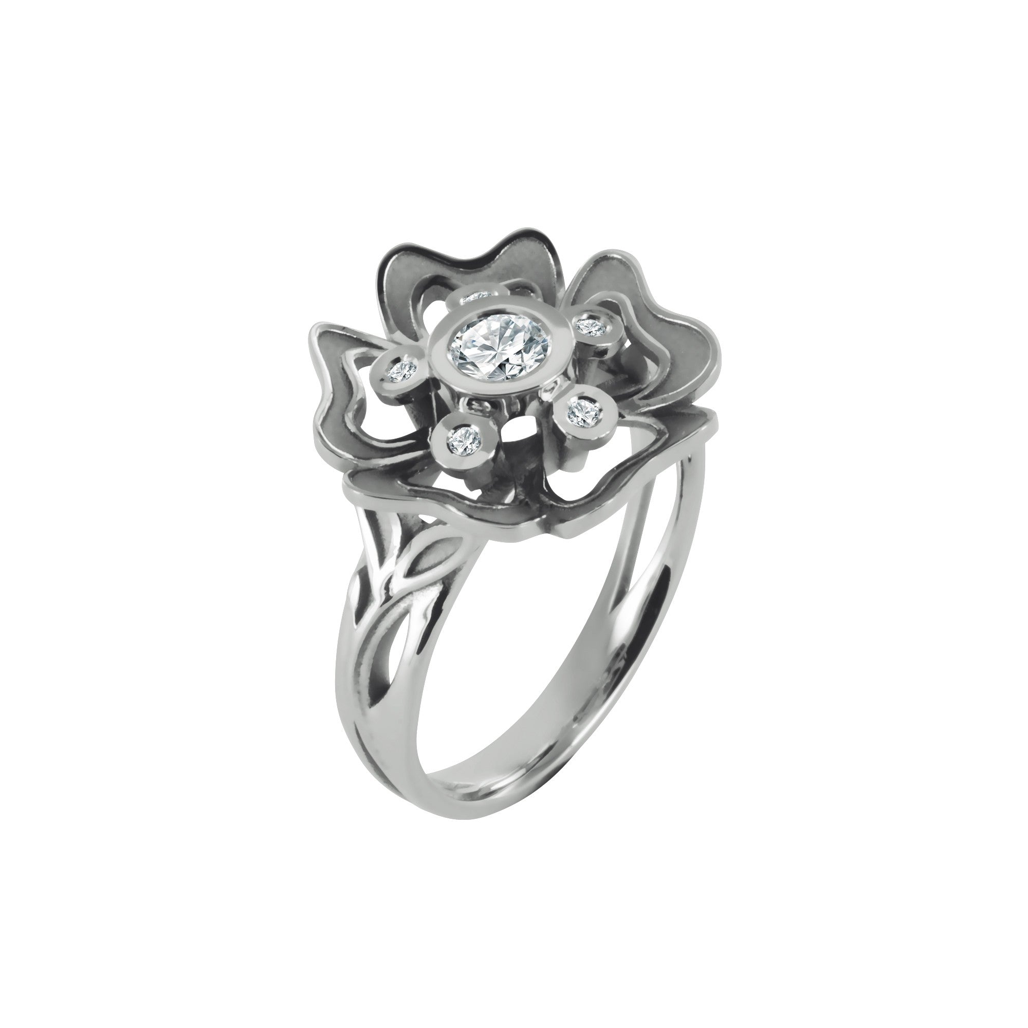 Ring Pensée Sauvage diamond 0.20 carat