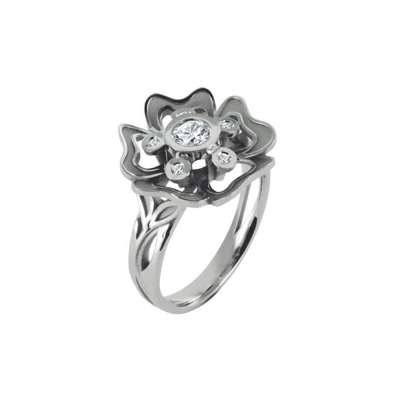 Bague Pensée Sauvage diamant 0,20 carat