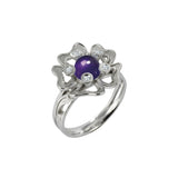 Ring Pensée Sauvage amethyst M