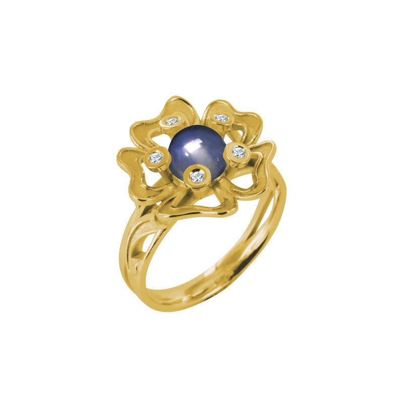 Bague Pensée Sauvage iolite M