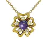 Pendentif Pensée Sauvage améthyste M