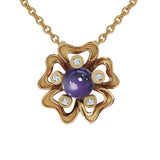 Pendentif Pensée Sauvage améthyste M