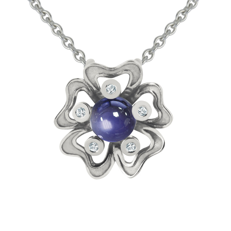 Pendentif Pensée Sauvage Iolite M
