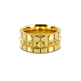 Bague anneau Trilogie 3 rangs en or