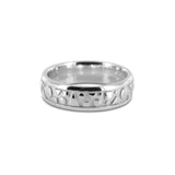 Bague anneau Puzzle trilogie bombée en or