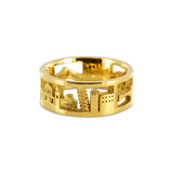 Bague Anneau architecture Italie en or
