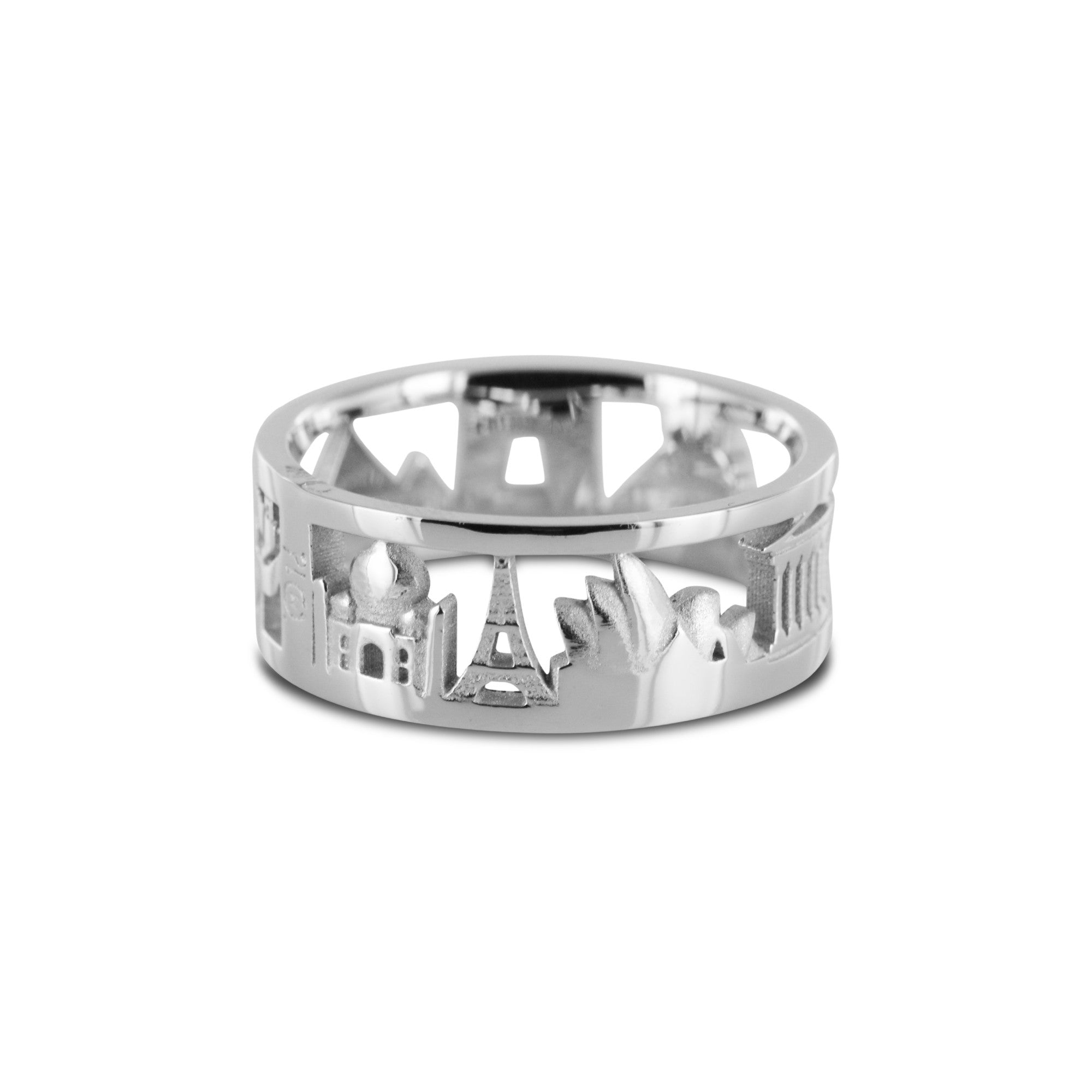 Bague Anneau Architecture tour du monde N°1 en Or
