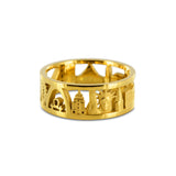 Bague Anneau Architecture USA en Or