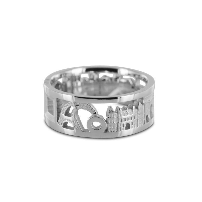 Bague Anneau Architecture Paris en or