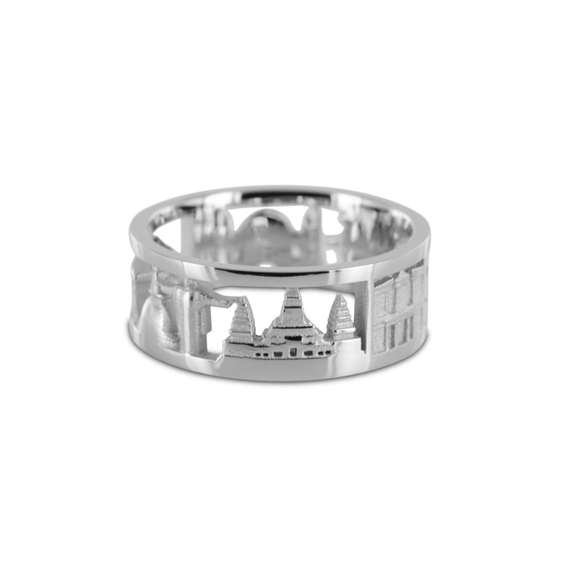 Bague Anneau Architecture tour du monde N°2 en Or