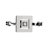 Bracelet chaine Tournaire or et diamant signe labyrinthe carrée