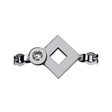Bracelet chaine Tournaire or et diamant signe éclipse losange