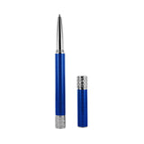 Stylo "Alchimie" roller laque bleue nacré finition palladium