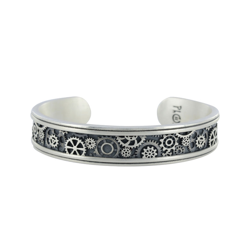 Silver Bracelet Engrenages