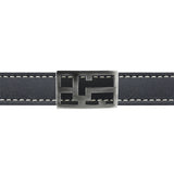 Château leather bracelet in silver