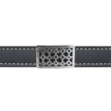 Leather bracelet Alchimie Eternal in silver