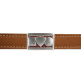 Bracelet cuir Trilogie en argent