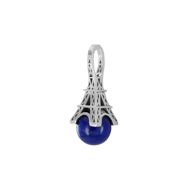 French Kiss gold pendant with Lapis Lazuli pearl