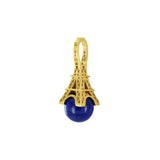 French Kiss gold pendant with Lapis Lazuli pearl