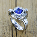 Bague Tanzanite en or blanc