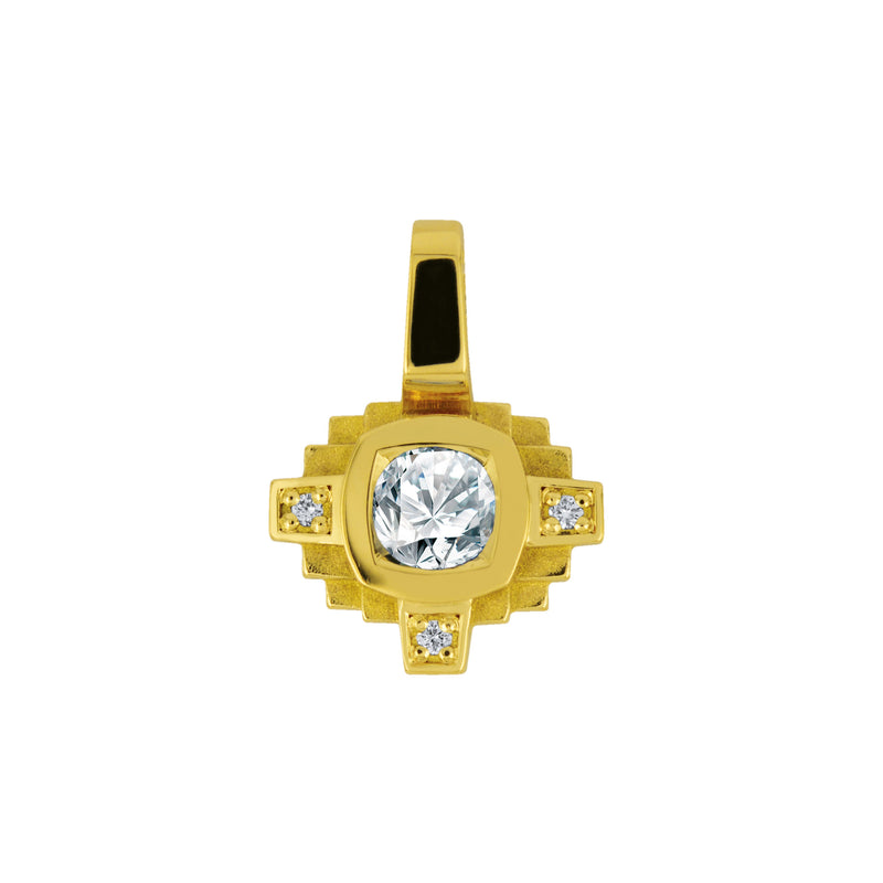 Pendentif Esther Diamant blanc 0,10 ct et diamants