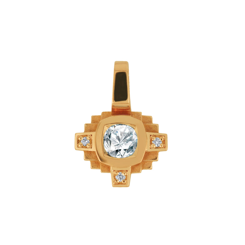 Pendentif Esther Diamant blanc 0,10 ct et diamants