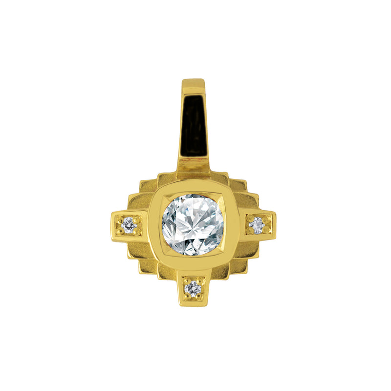 Pendentif Esther Diamant blanc 0,20 ct et diamants