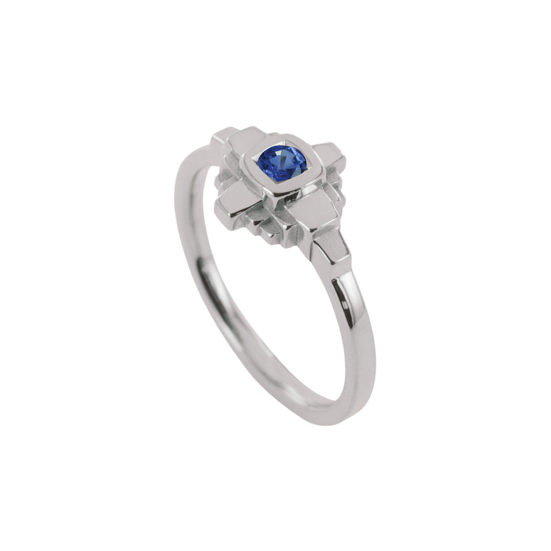 Bague Esther Saphir bleu 3 mm