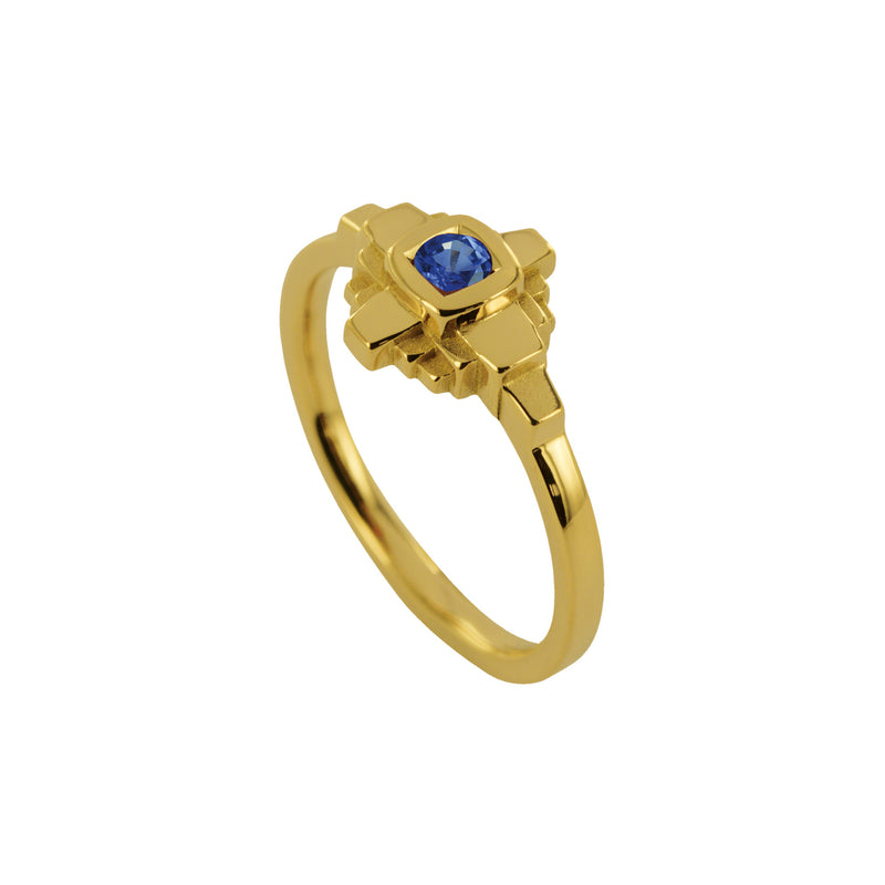 Bague Esther Saphir bleu 3 mm