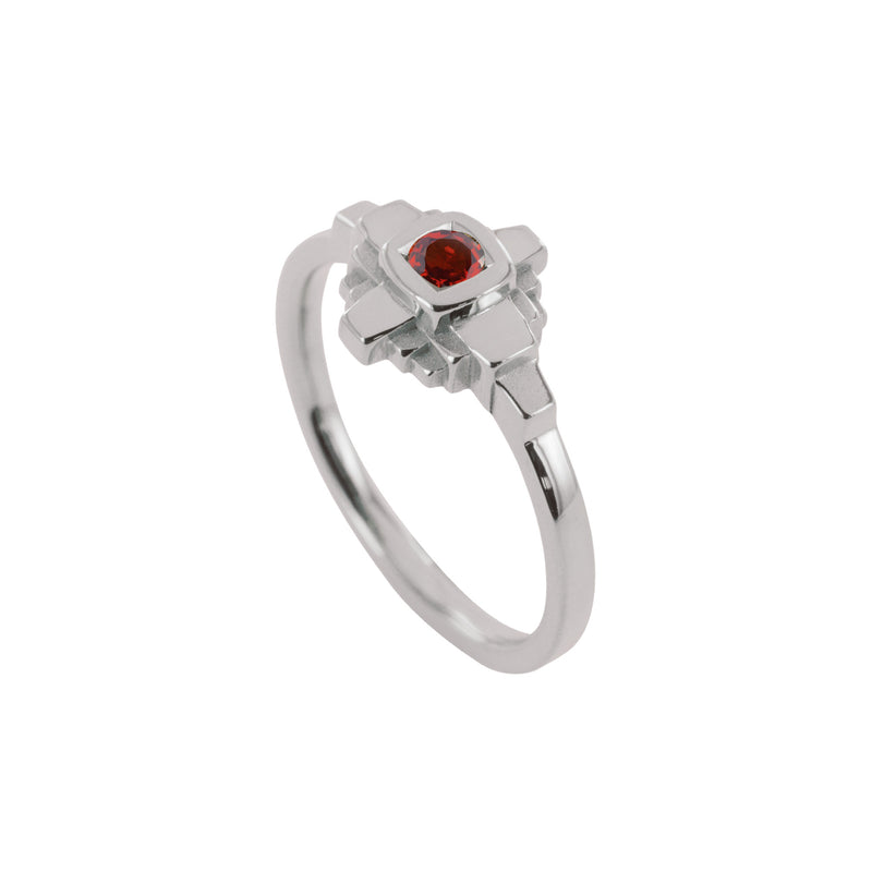 Bague Esther Saphir rouge 3 mm